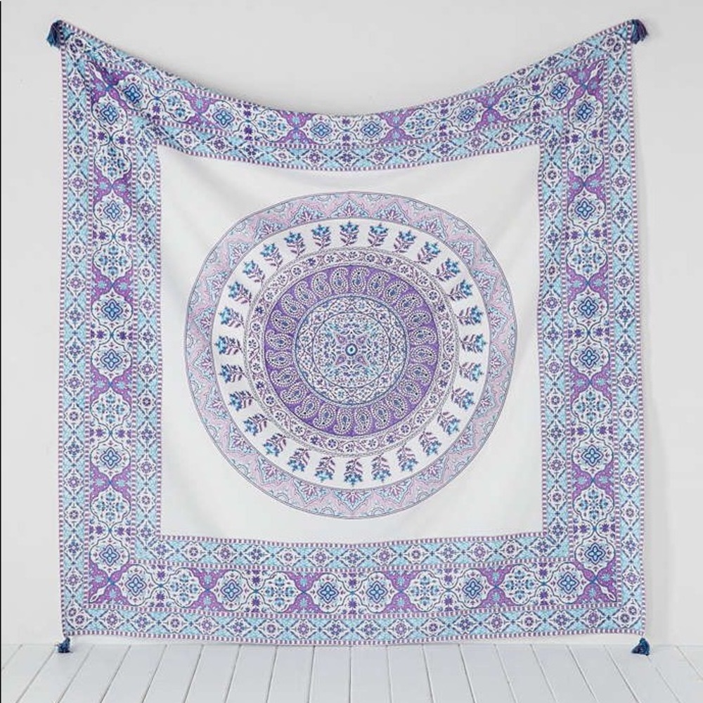 Urban Outfitters Purple Medallion Tapestry